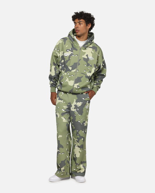 Carre Sideline Trackpants Green Camo - image 2