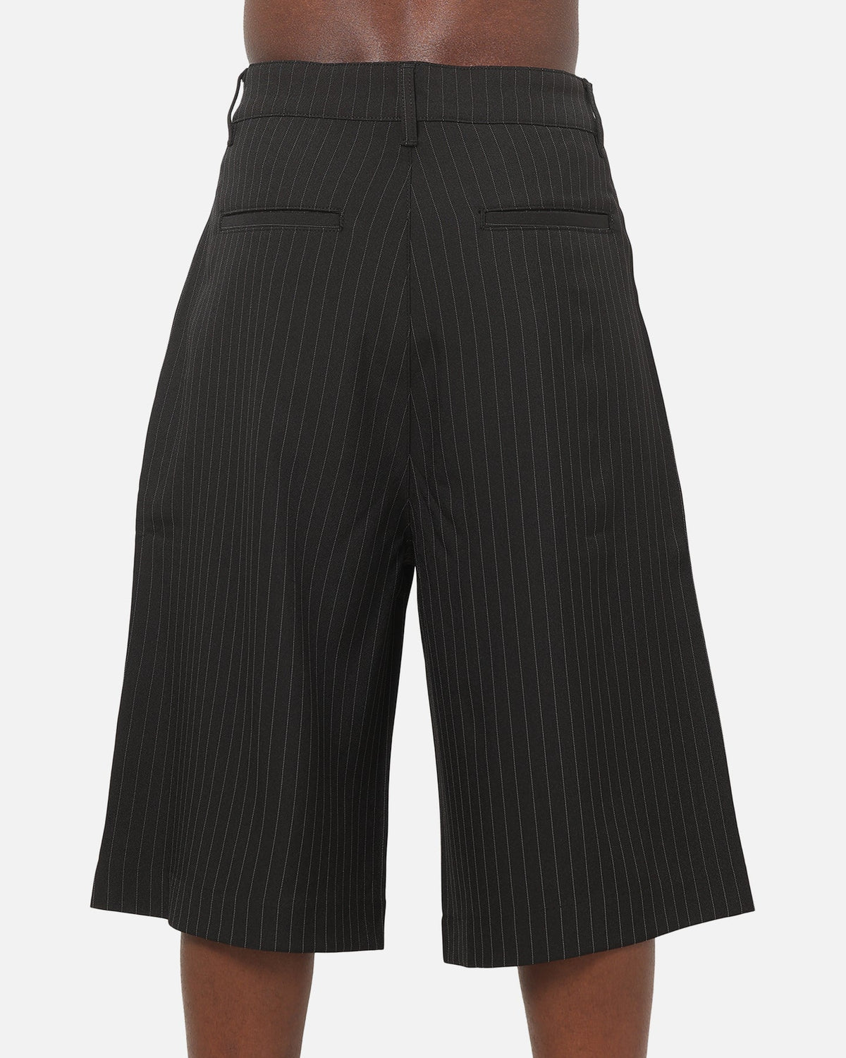 Carre Heritage Pleated Shorts Black Pinstripe - image 8
