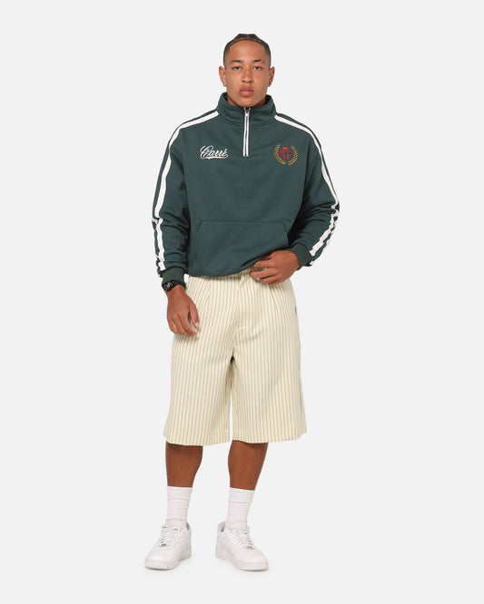 Carre Heritage Pleated Shorts Off White Pinstripe - image 2