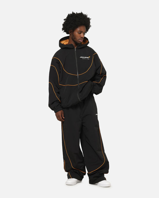 Mitchell & Ness X Mclaren Nylon Tracksuit Pants Black/Papaya - image 2