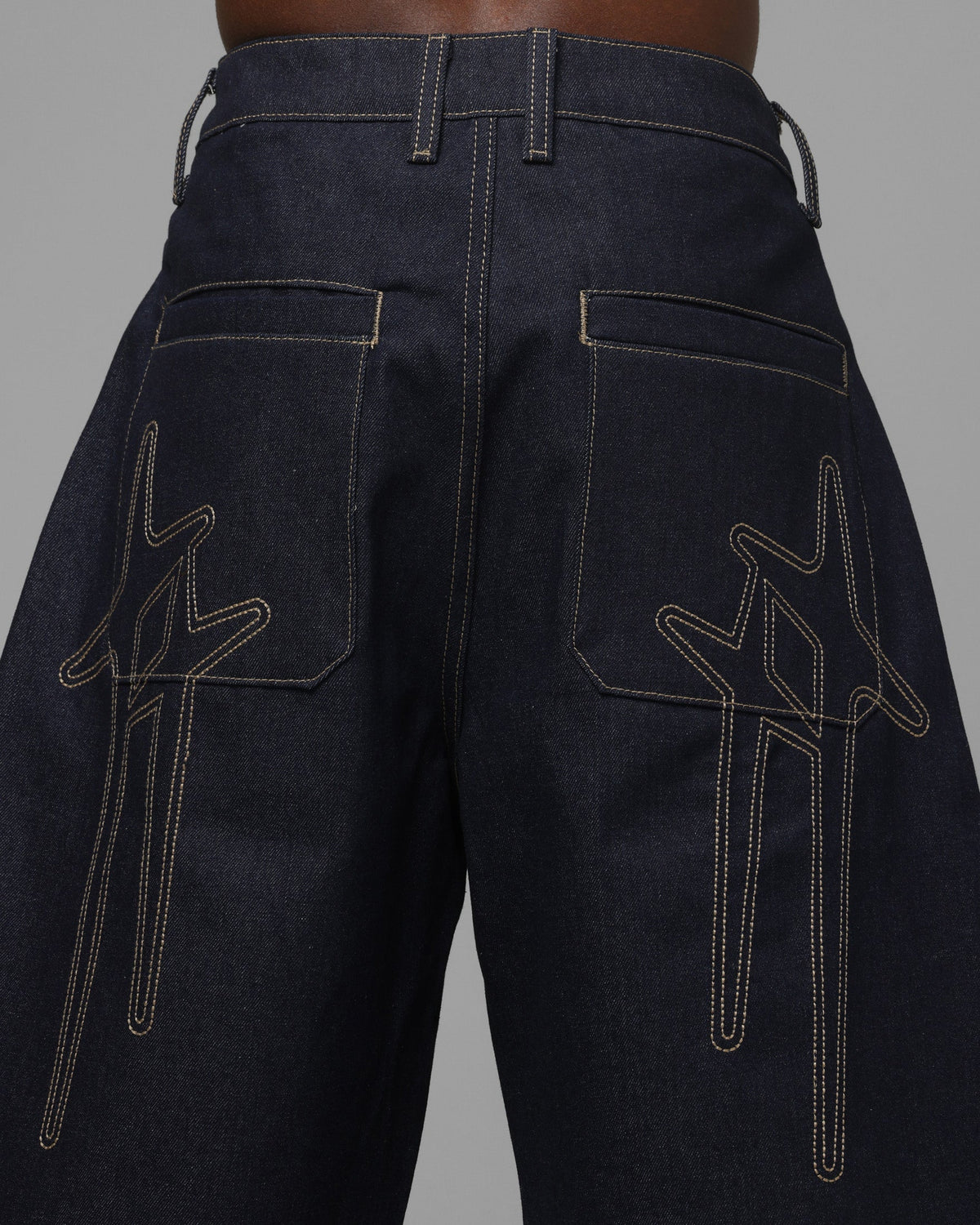 Loiter Star Born Jorts Raw Indigo - image 8