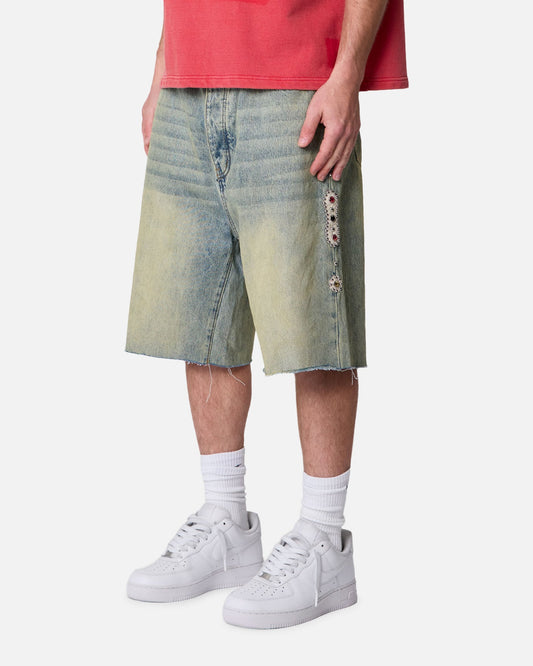 MNML Baggy Mojave Denim Shorts Blue - image 2