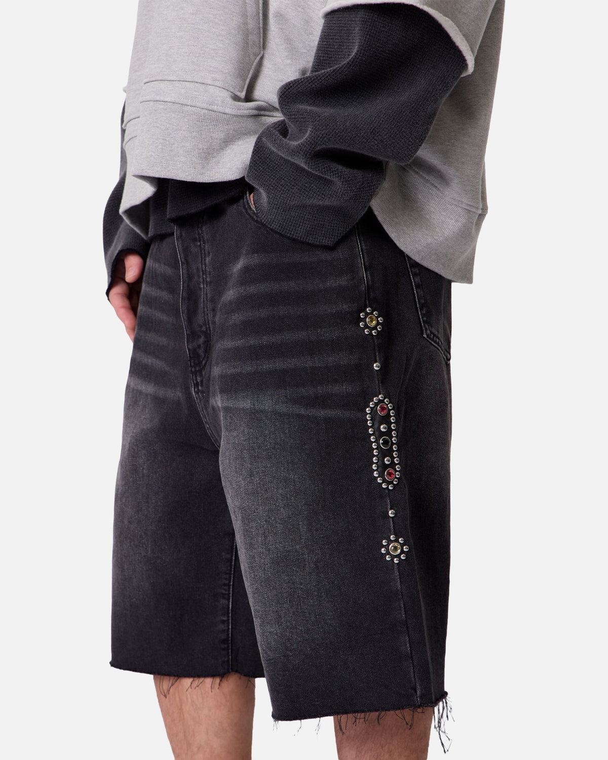 MNML Baggy Mojave Denim Shorts Black - image 6