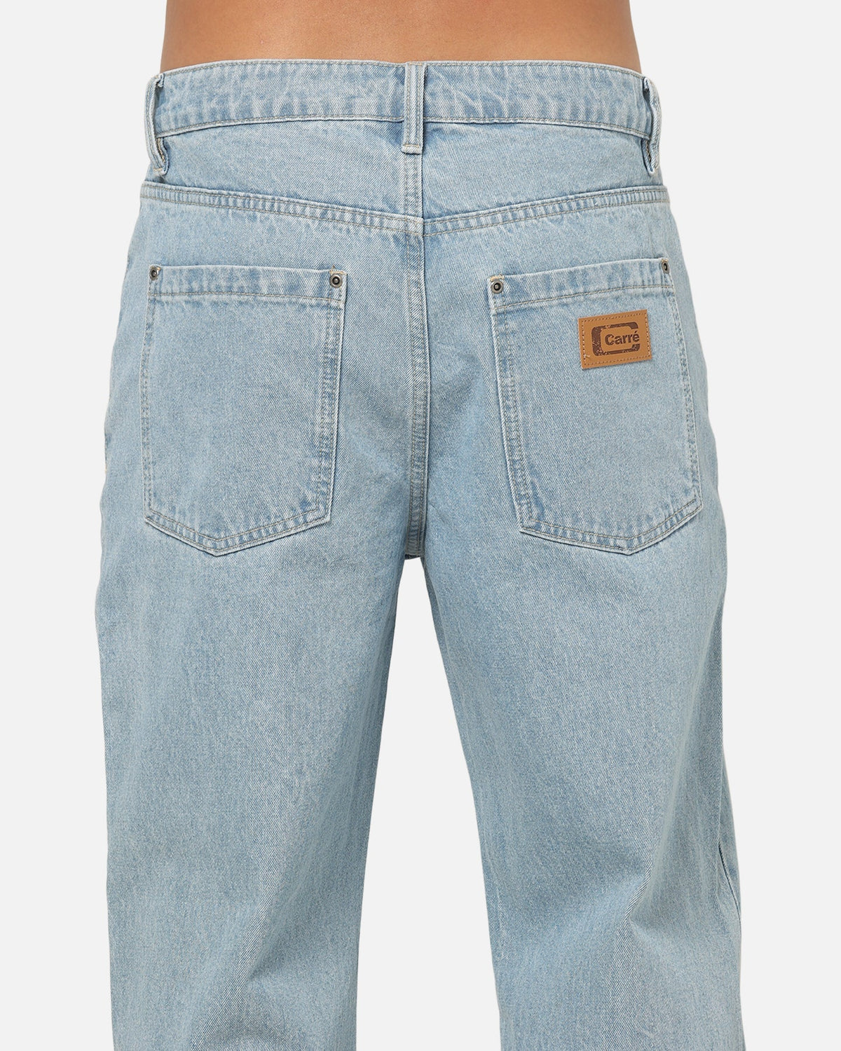 Carre Union Straight Fit Jeans Light Wash Blue - image 8
