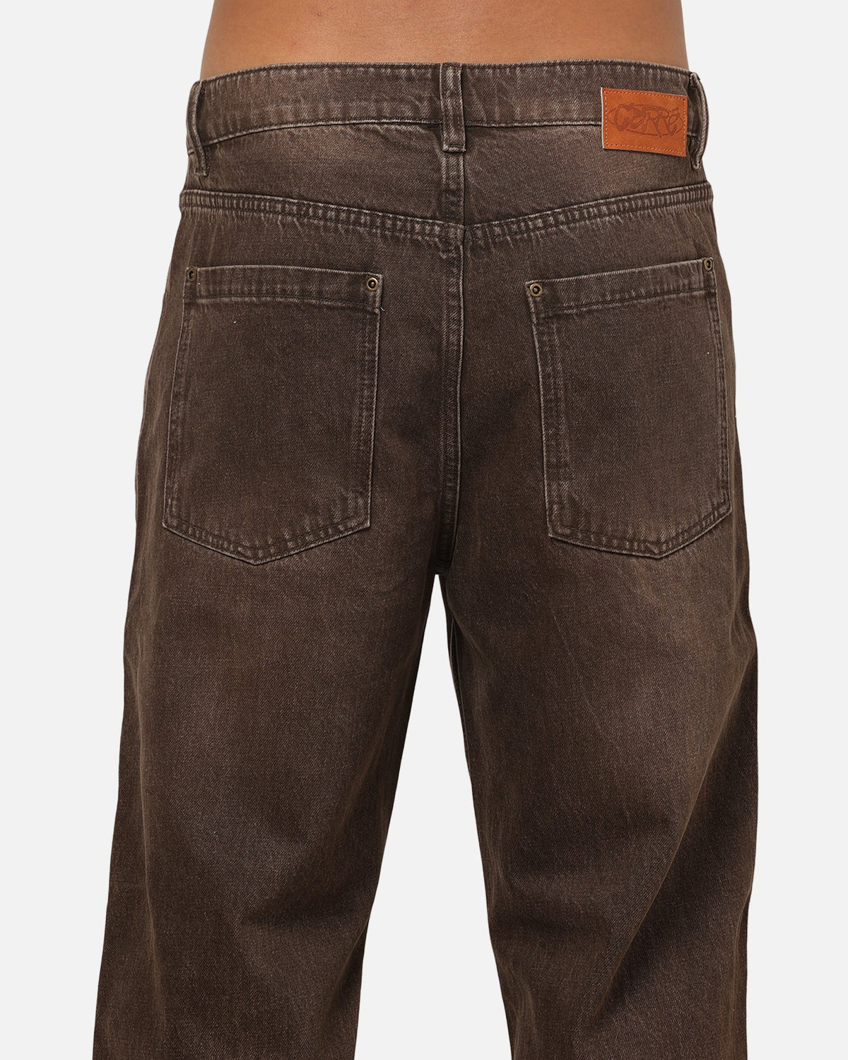 Carre Union Straight Fit Jeans Washed Brown - image 8