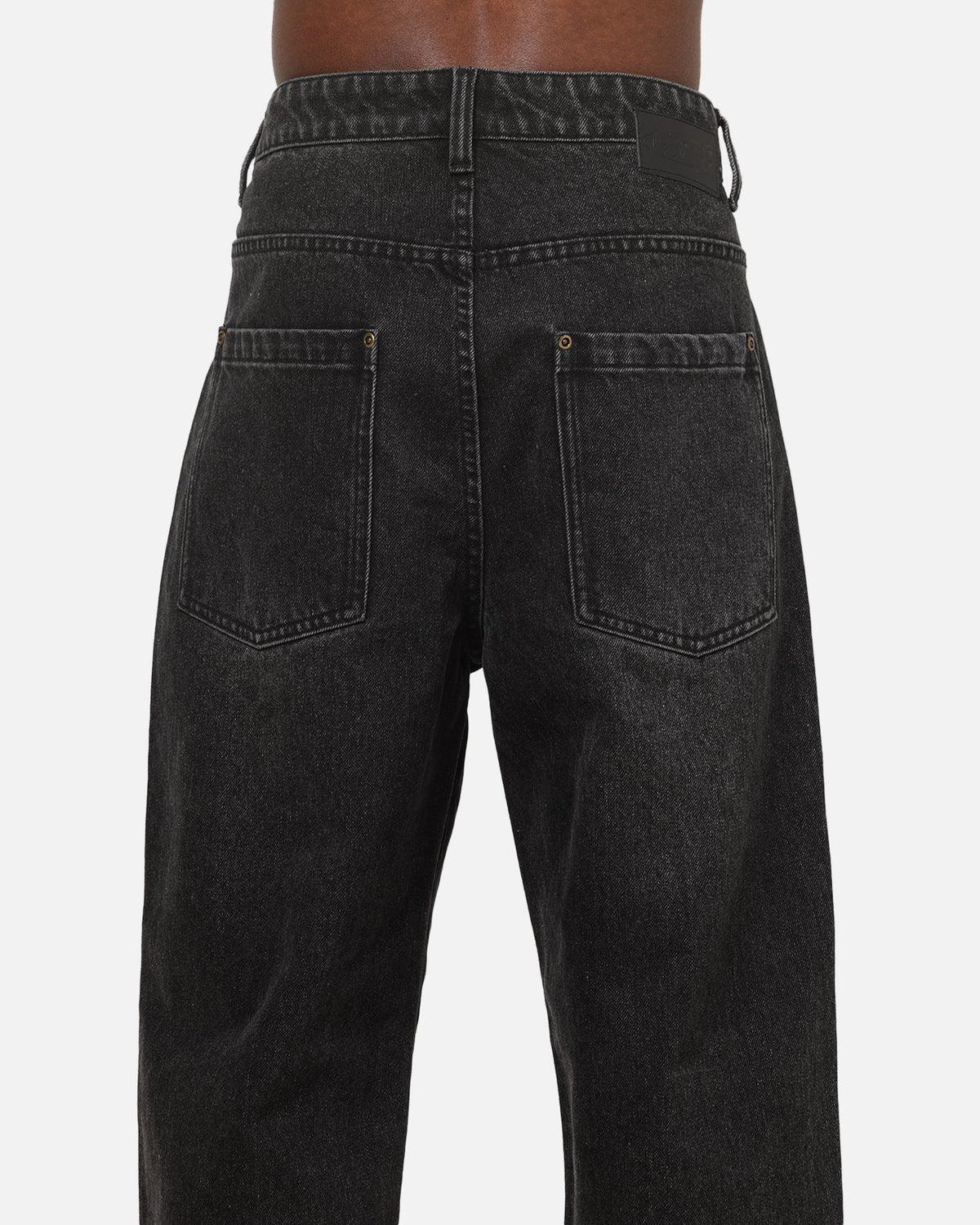 Carre Union Straight Fit Jeans Washed Black - image 8