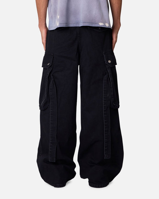MNML Washed Cargo Pants Washed Black - image 2