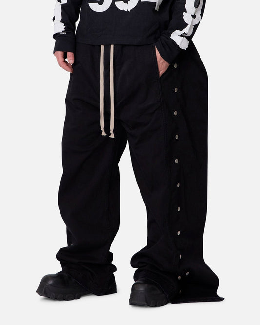 MNML Wide Panel Side Snap Pants Black - image 2