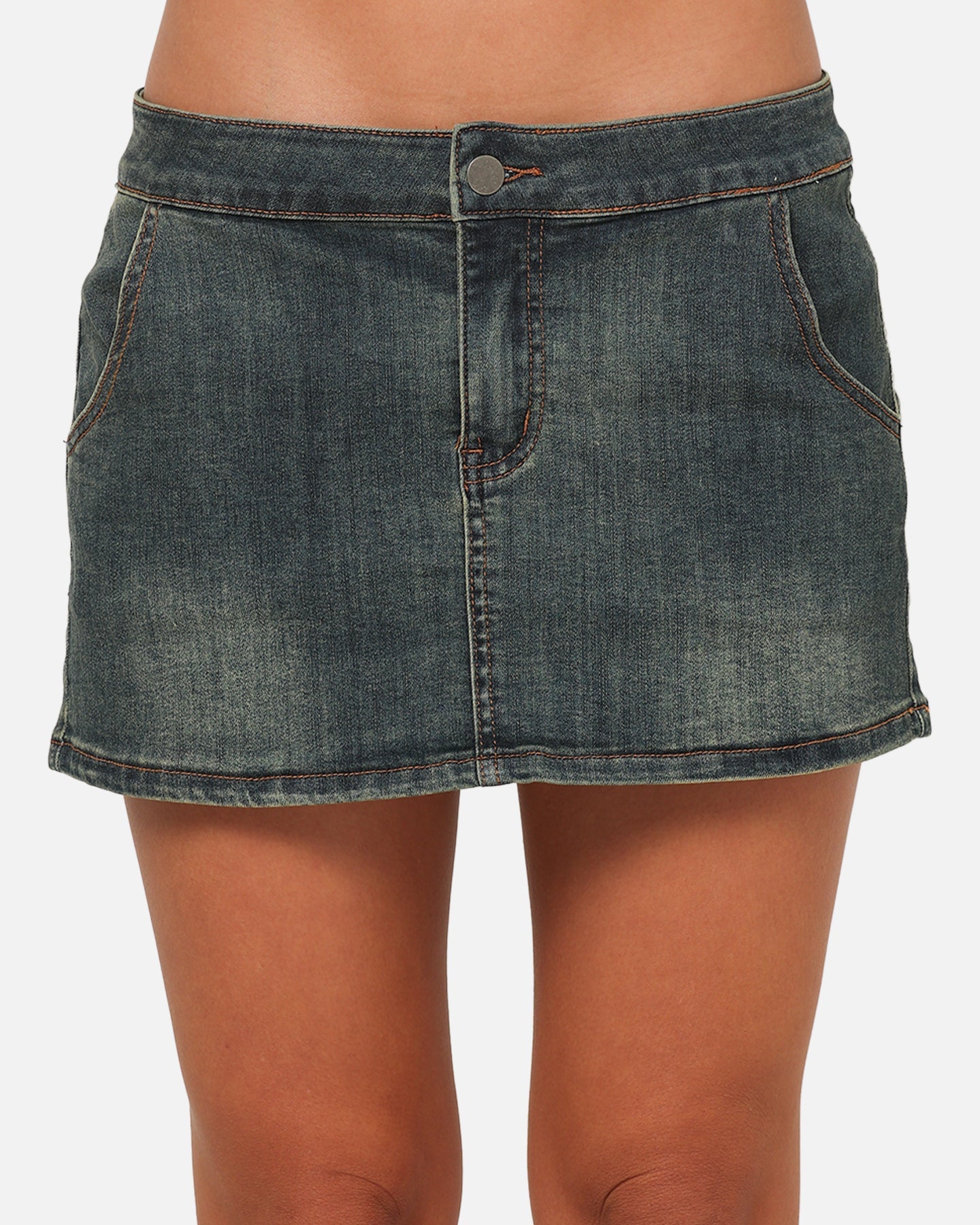 Ed Hardy Women's Tiger Denim Skirt Dirty Blue - image 7