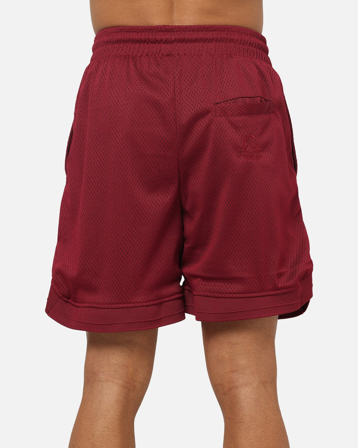 Bleacher Athletic Brisbane Broncos NRL Adult Basketball Shorts Maroon