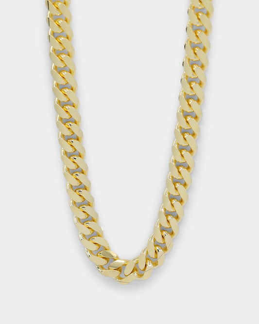 House Of Auric Cuban Link 10mm 18" Chain 18K Gold Vermeil - image 2