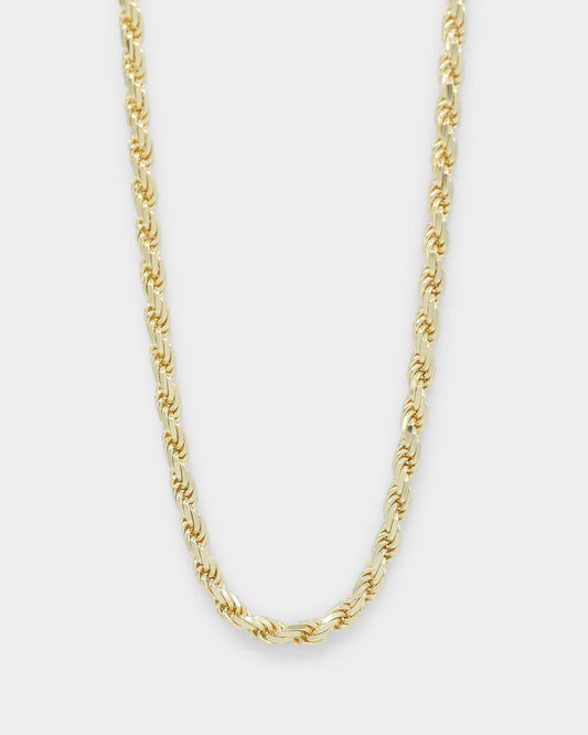 House Of Auric Rope 4mm 18" Chain 18k Gold Vermeil - image 2