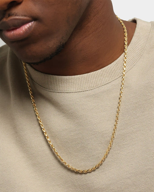 House Of Auric Rope 4mm 24" Chain 18k Gold Vermeil - image 2