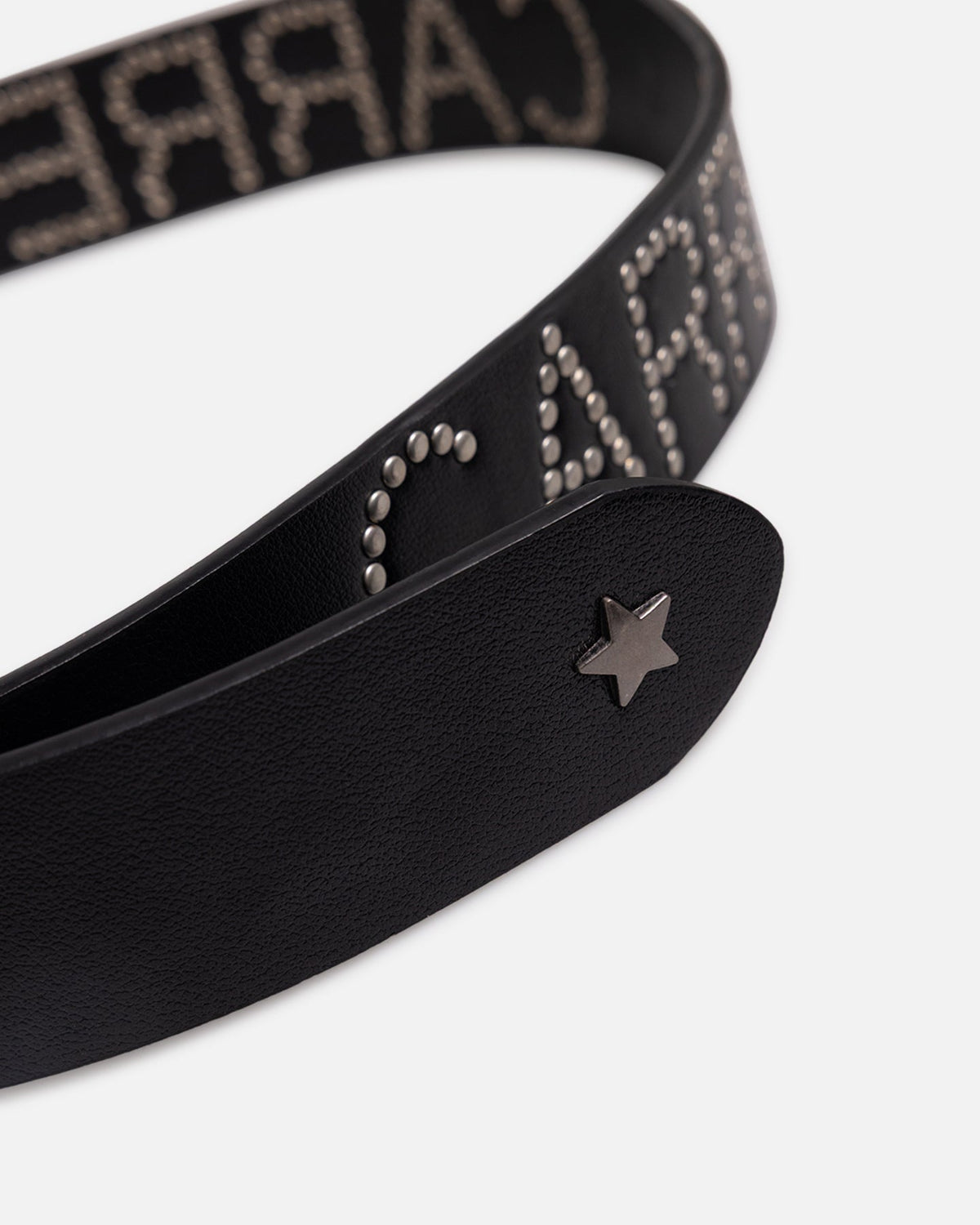 Carre Studded Vegan Leather Belt Black - image 4