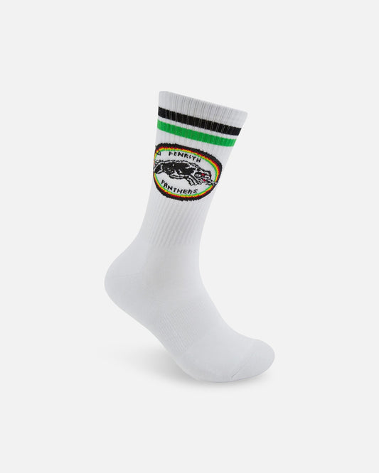 Foot-ies Penrith Panthers Crew Socks 2 Pack White/Black - image 2