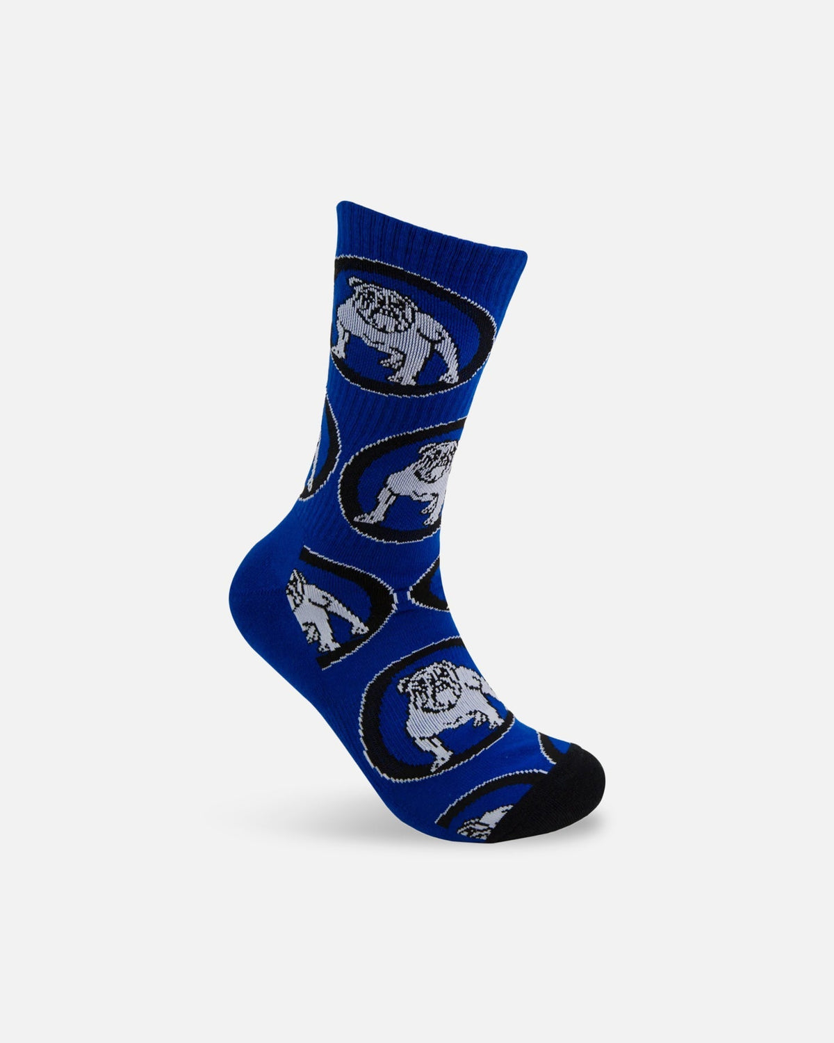 Foot-ies Canterbury-Bankstown Bulldogs Crew Socks 2 Pack White/Blue - image 4