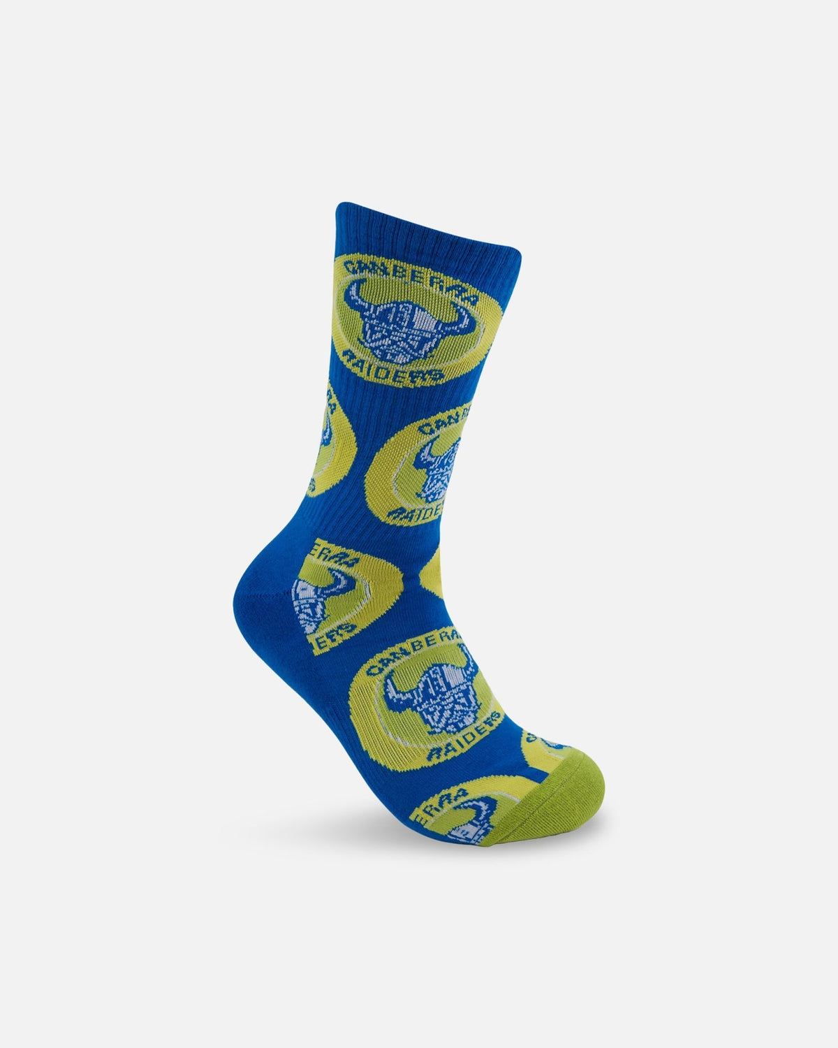 Foot-ies Canberra Raiders Crew Socks 2 Pack White/Black - image 4