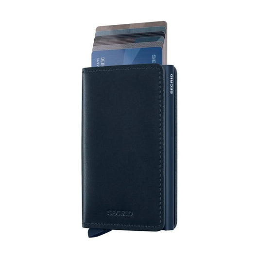 Secrid Slimwallet Compact RFID Travel Men's Wallet w/Card Holder Navy