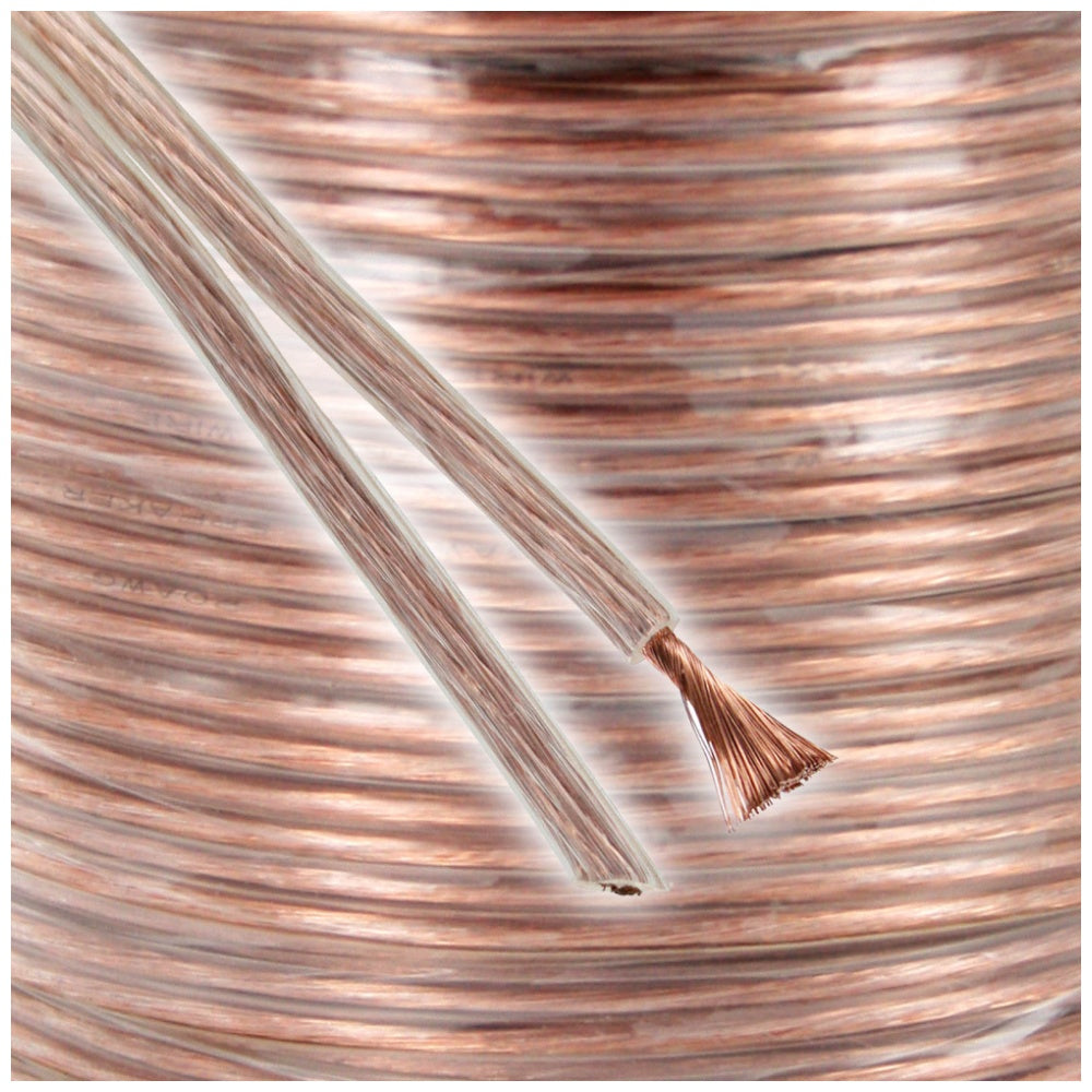 25m Ugly 12 AWG Speaker Cable 420 Strands Figure 8 Spool Hi-Fi Home Theatre