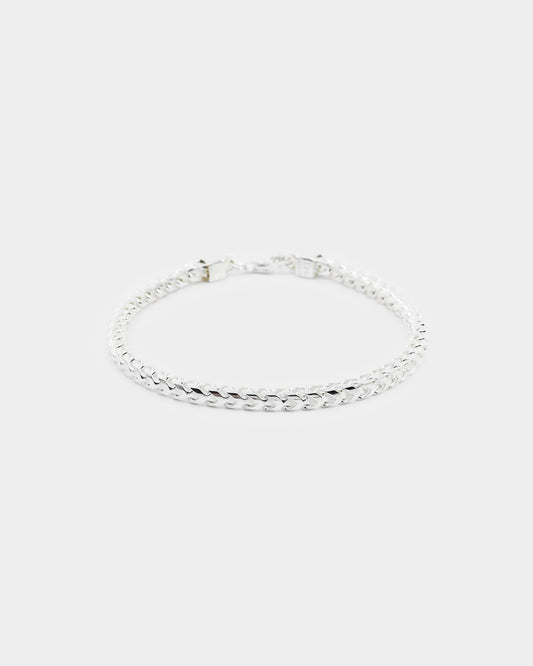 House Of Auric 3.7mm Franco Bracelet Sterling Silver - image 2