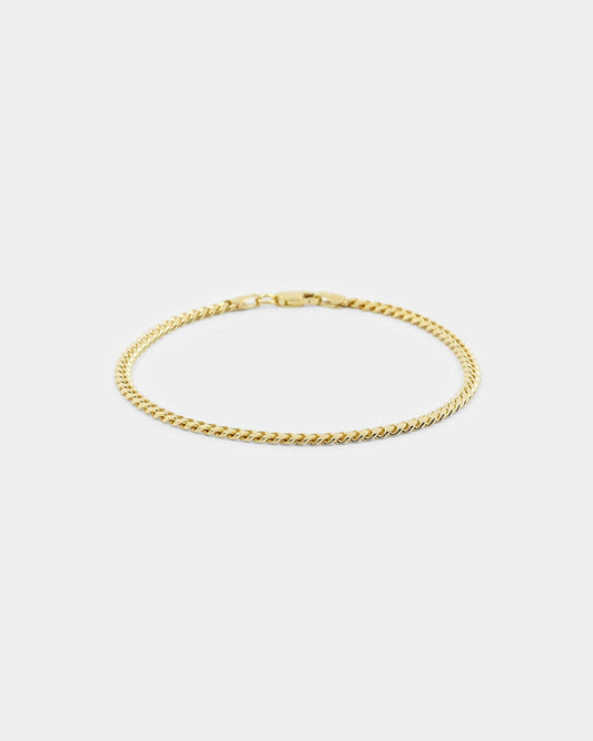 House Of Auric 3mm Cuban Link Bracelet 18k Gold Vermeil - image 2