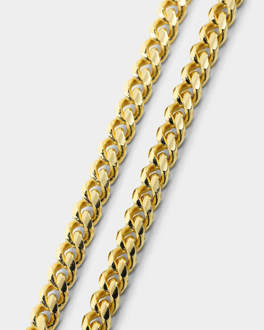 House Of Auric 5mm Cuban Link Bracelet 18k Gold Vermeil - image 2