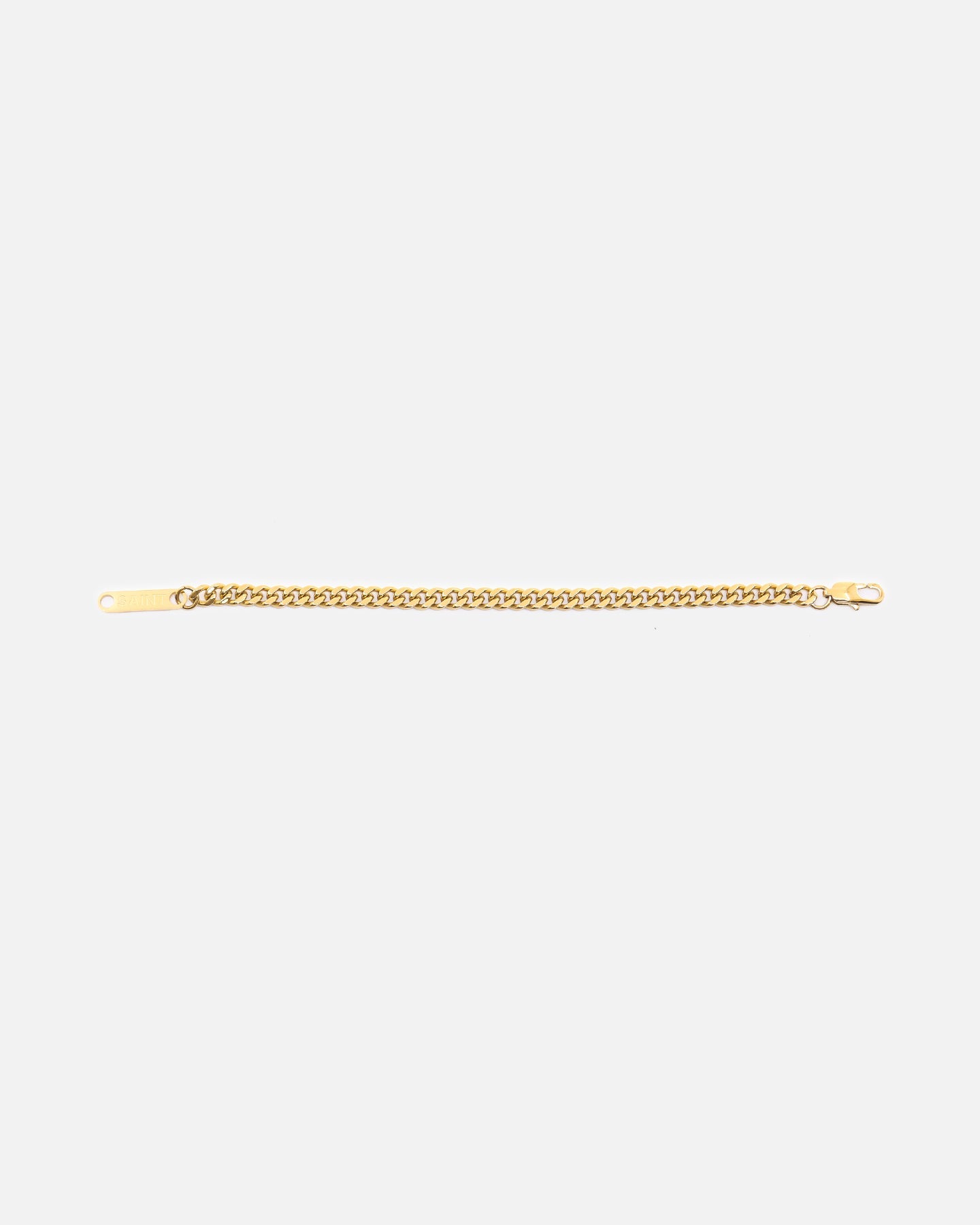 Saint Morta 5mm Cuban Bracelet Gold