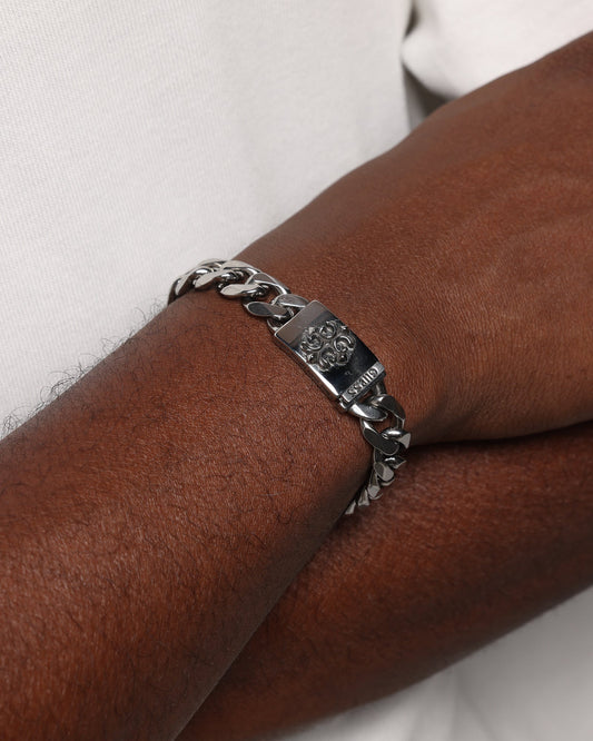 Guess Mainline 10mm 4G Rebel Curb Chain Bracelet Silver - image 2