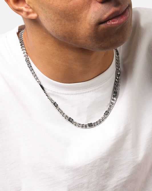 Guess Mainline 21" 4G Chain Pave Necklace Silver - image 2
