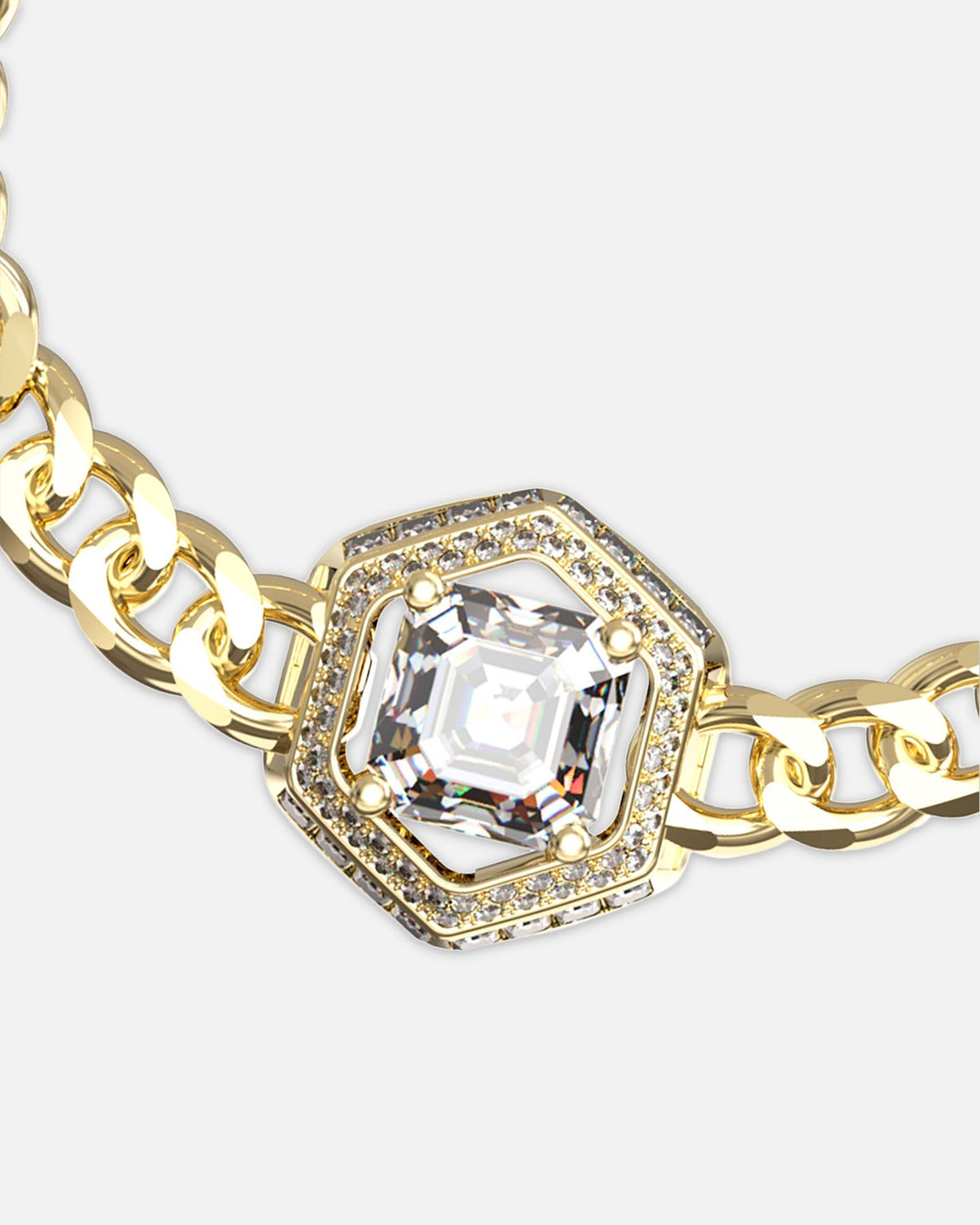 Guess Mainline Women's Lioness Queen Octagon Bracelet Gold - image 4