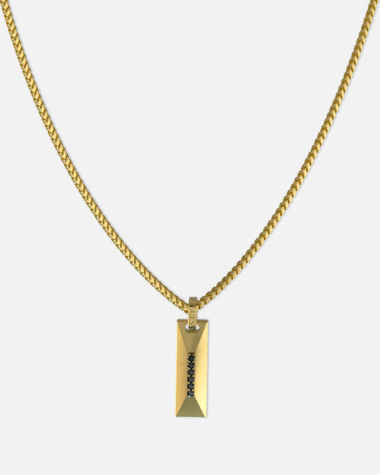 Guess Mainline True Spirit Crystal Tag Necklace Gold - image 2