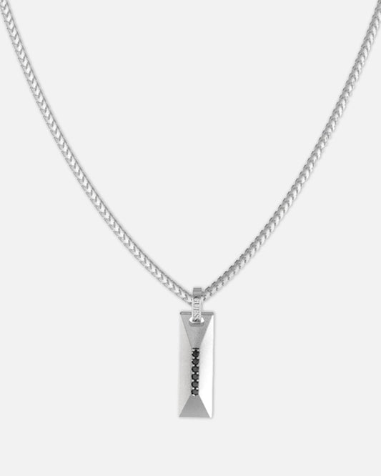 Guess Mainline True Spirit Crystal Tag Necklace Silver - image 2