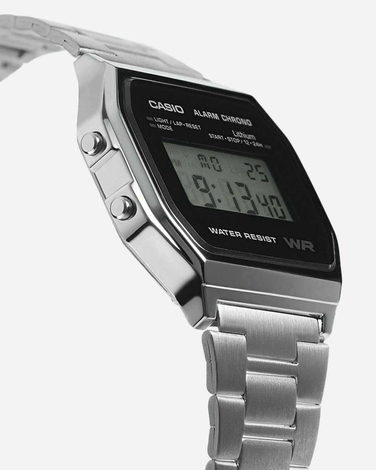 Casio A158WEA-1D64 Watch Silver/Black - image 5