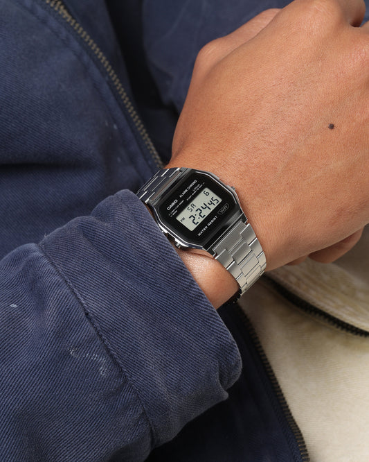 Casio A158WEA-1D64 Watch Silver/Black - image 2