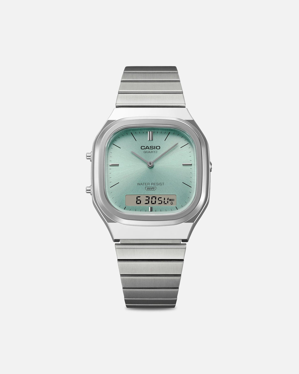 Casio AQ240E-2A Watch Silver/Green