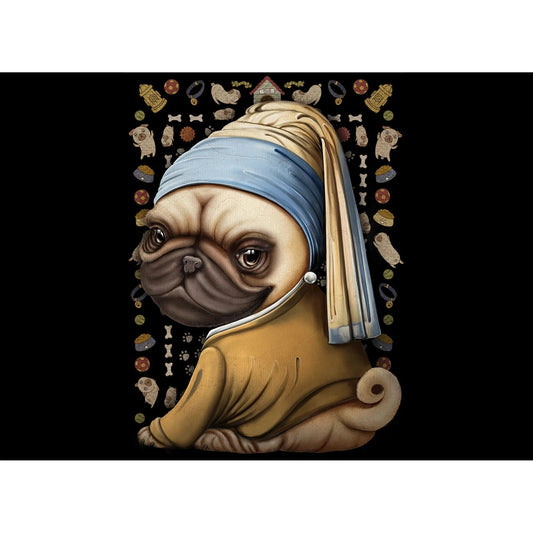 1000pc Pug with a Pearl Earring Puzzle