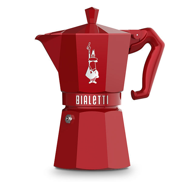 Bialetti Moka Exclusive - 6 Cup / Red