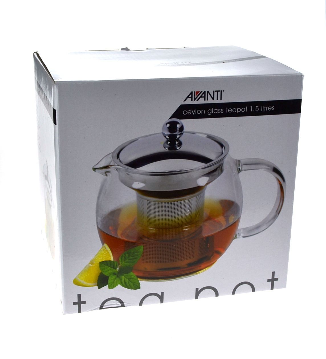 Avanti Ceylon Glass Teapot 1.5 Litres - Clear | Teapot | Ceylon