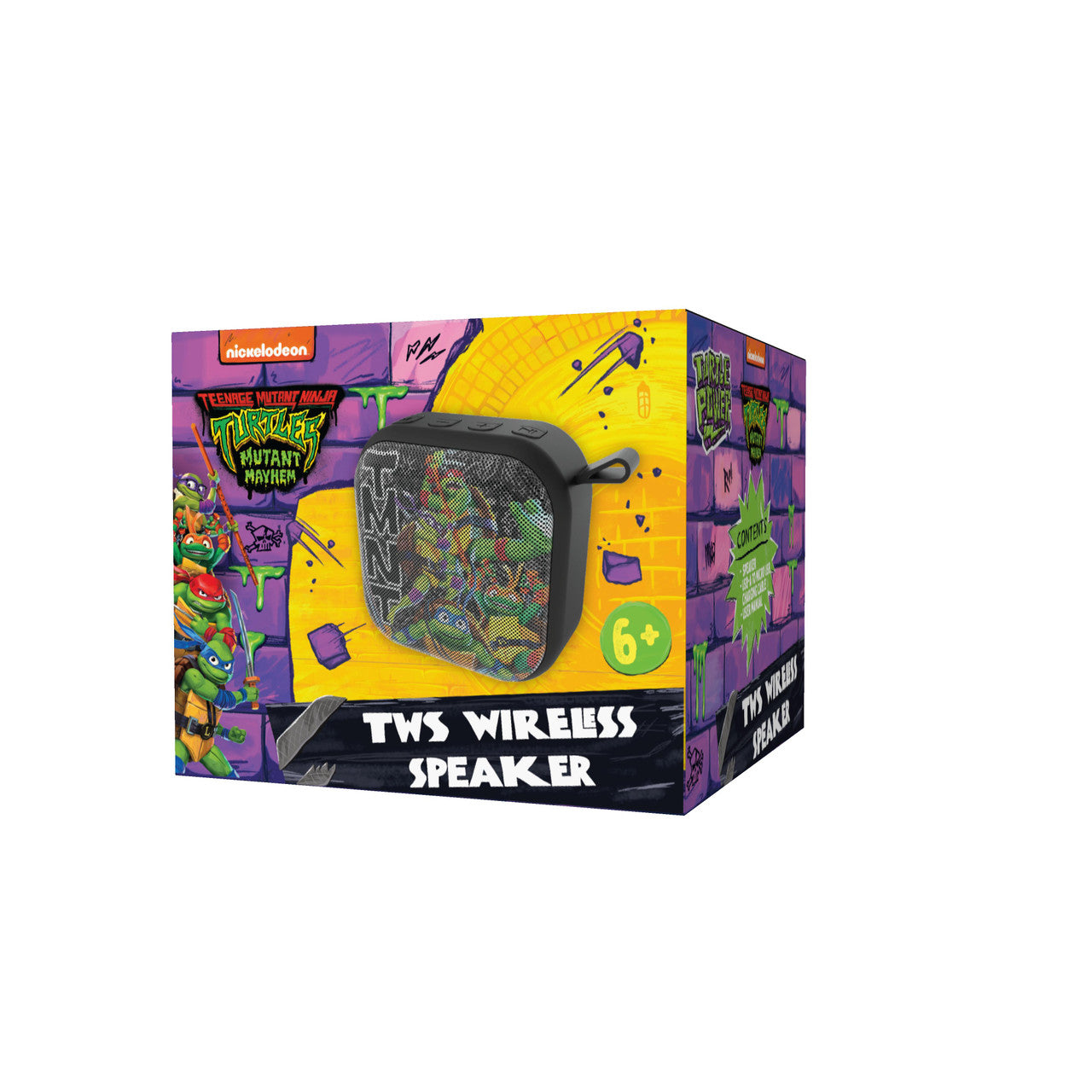 Teenagee Mutant Ninja Turtles Graffiti Mini Bluetooth Speaker (Black)
