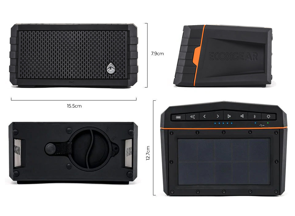 EcoXgear Sol Jam Solar Charging Bluetooth Speaker
