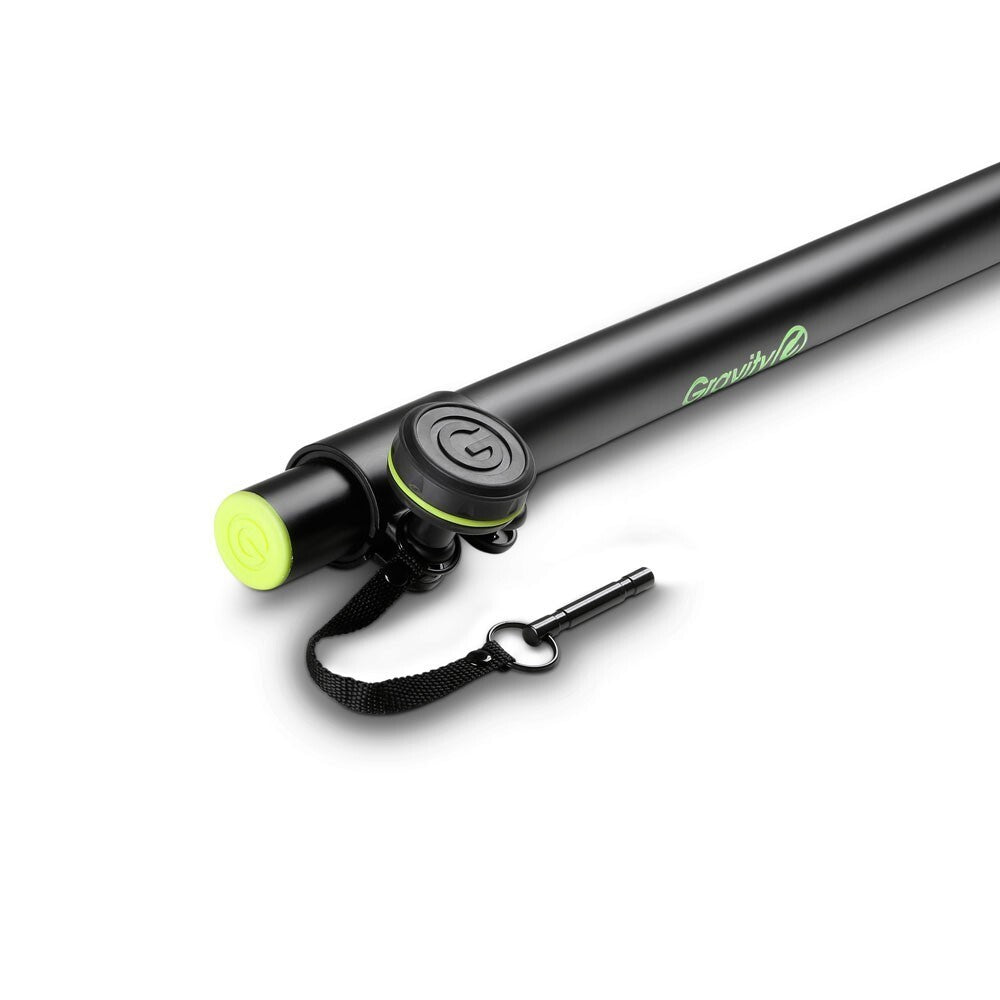 Gravity 140cm Adjustable 35mm to 35mm Steel Pole Stand SP3332B For Speaker Black