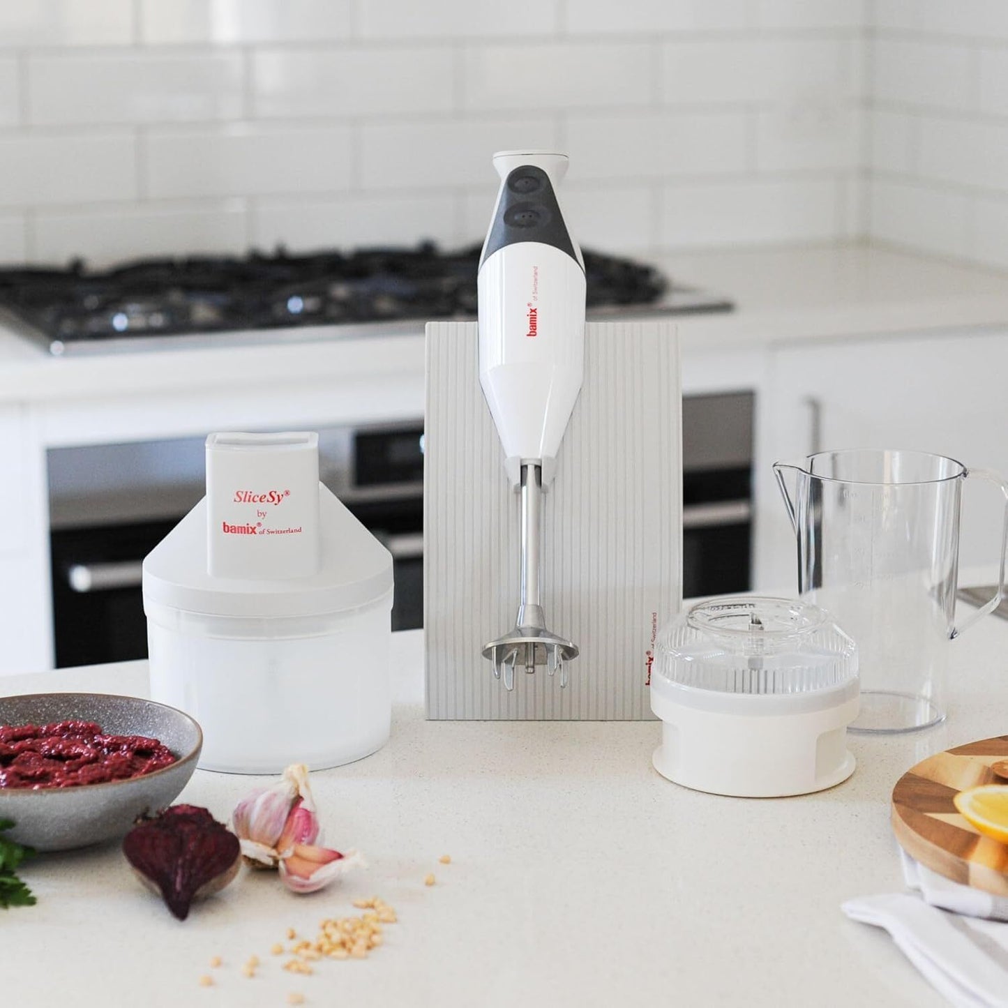 Bamix SwissLine Superbox Immersion Blender (Light Grey)
