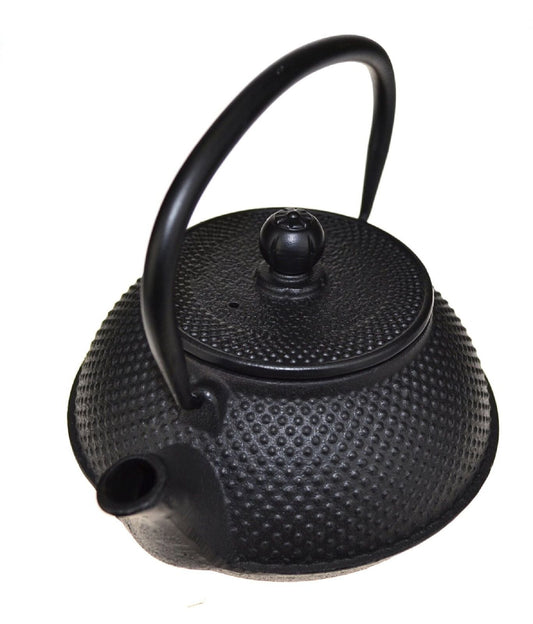 Teaology Cast Iron Teapot 800ml - Fine Hobnail Black