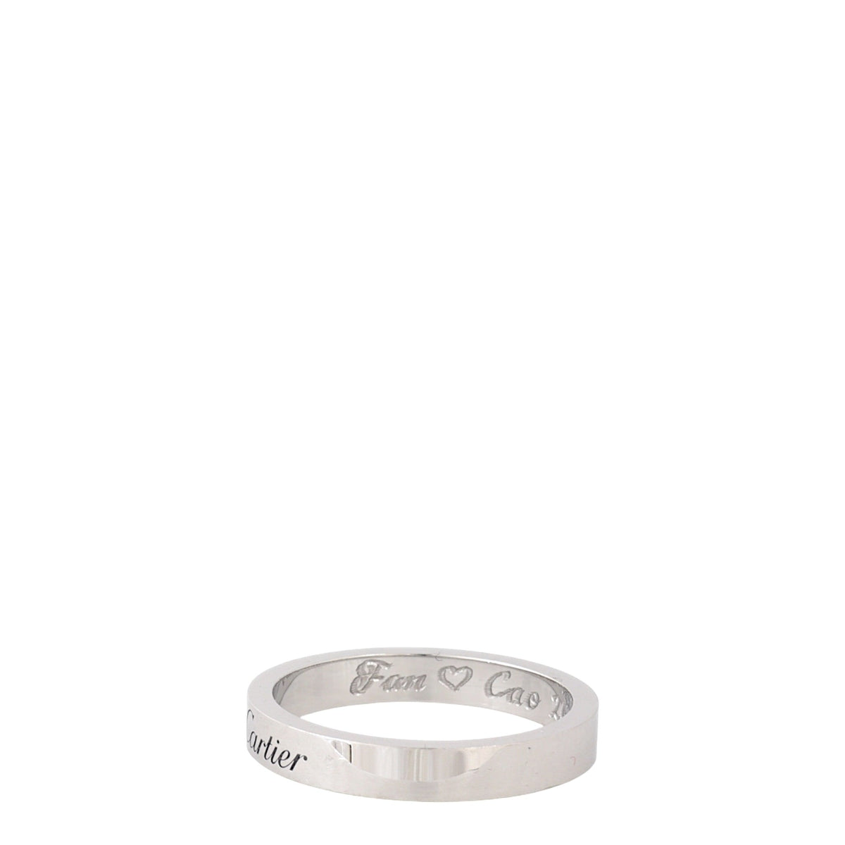Cartier C de Cartier Diamond Platinum 3mm Wedding Band