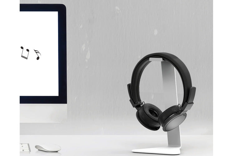 Kanto Universal Desktop Headphone Stand (White)