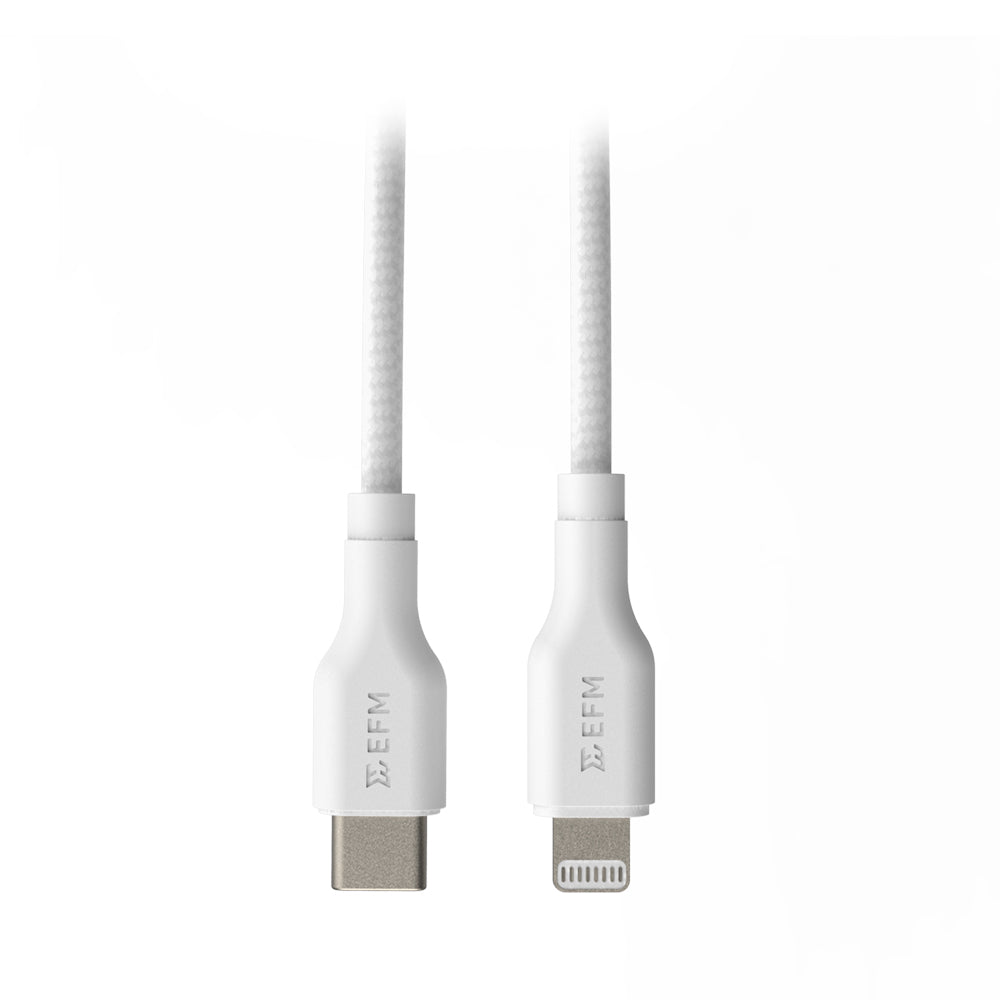 EFM Type-C to Lighting 2M Charging Cable (White)