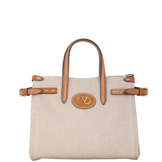 Valentino Antibes Canvas Tote Small