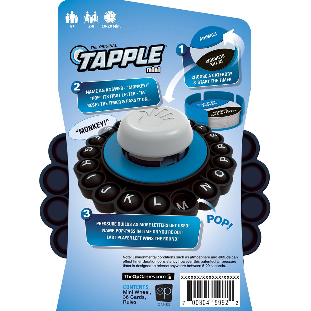 The Op The Original Tapple Mini Board Game