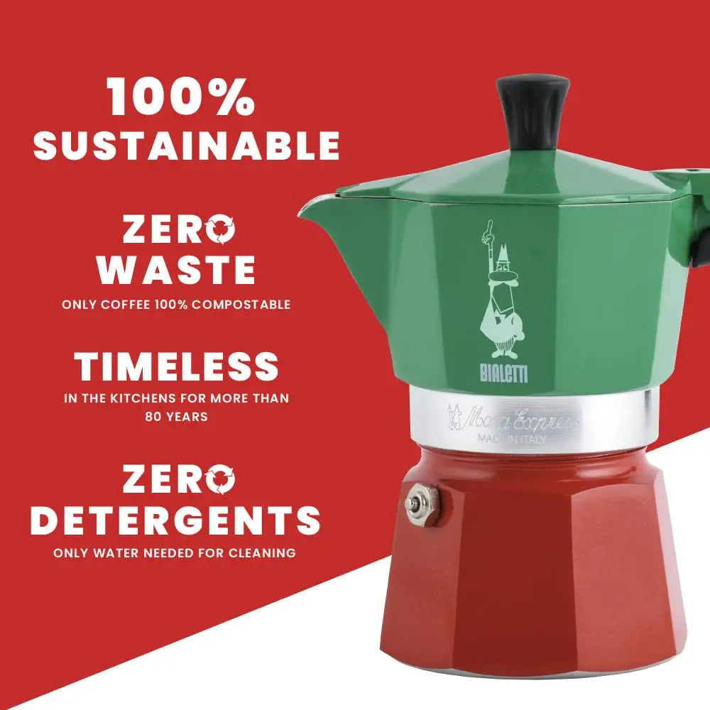Bialetti Moka Express Italia - 3 Cup