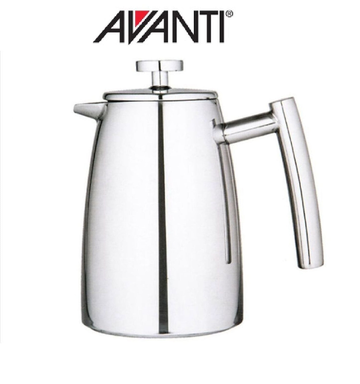 Avanti 8 Cup Modena Insulated Twin Wall Coffee Plunger - Silver | Coffee Plunger | Double Walled